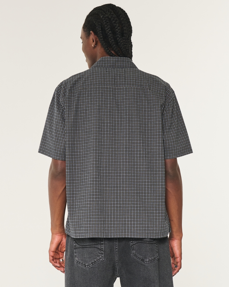 Boxy Crop Short-Sleeve Shirt