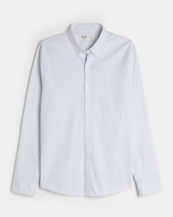 Men s Stretch Oxford Shirt Men s Tops HollisterCo