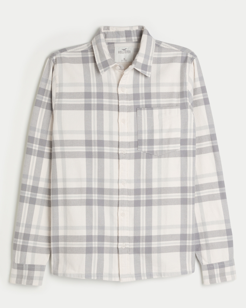 Hollister mens flannel discount