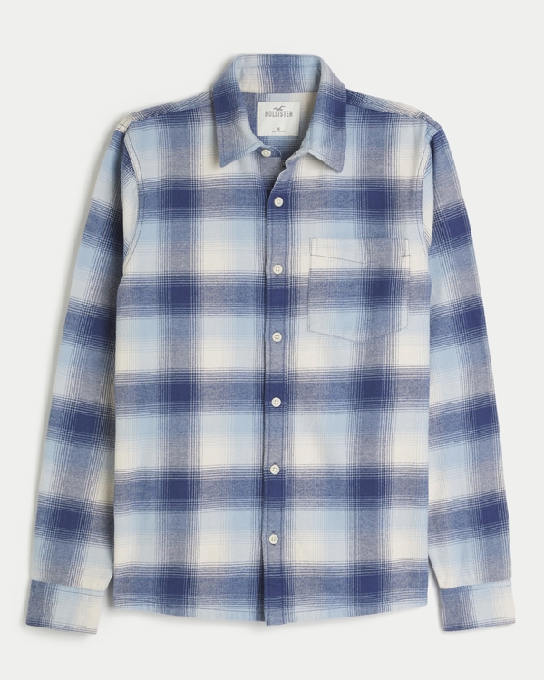 Hollister on sale blue flannel