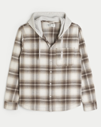 Hollister mens flannel deals