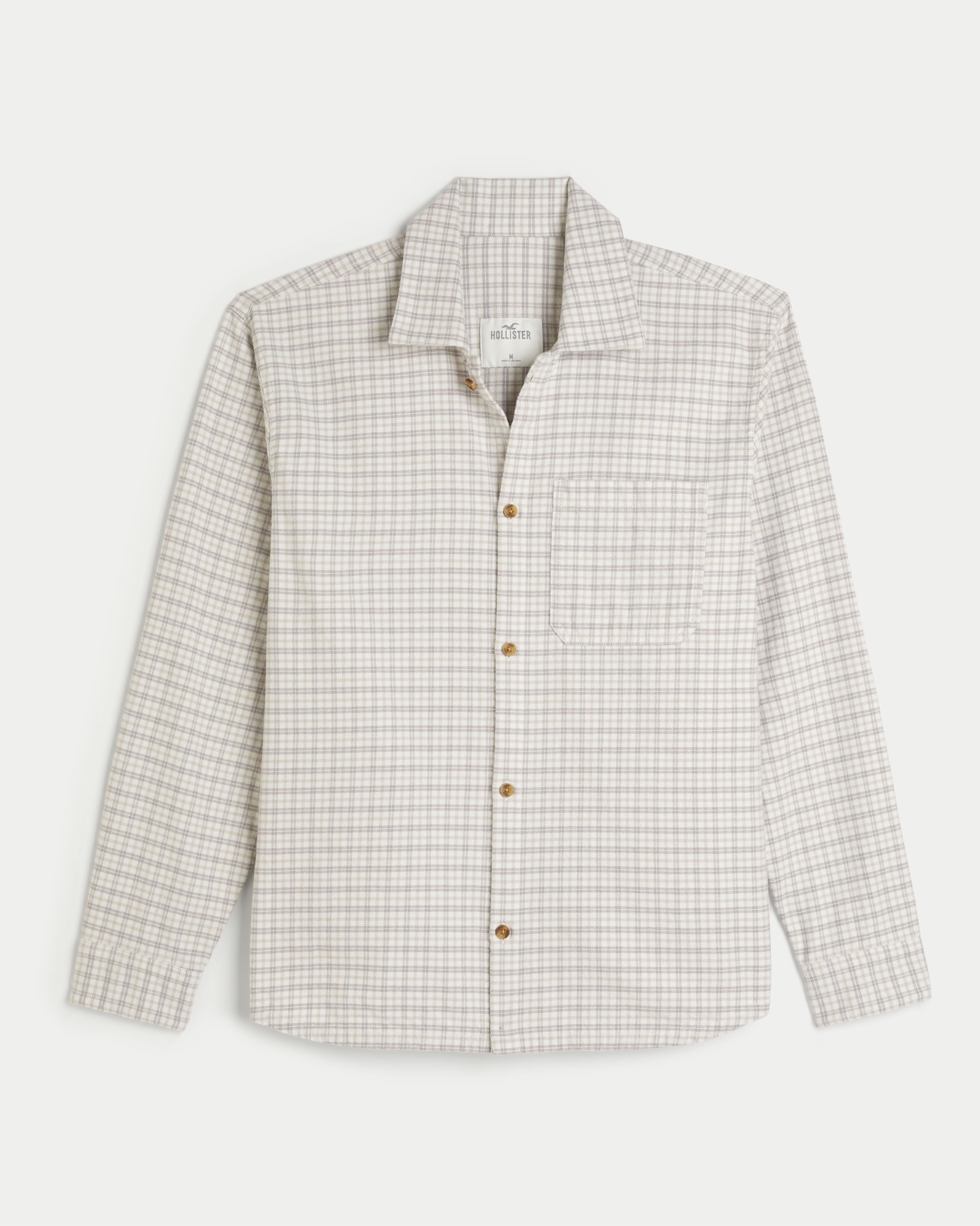 Button-Through Flannel Shirt