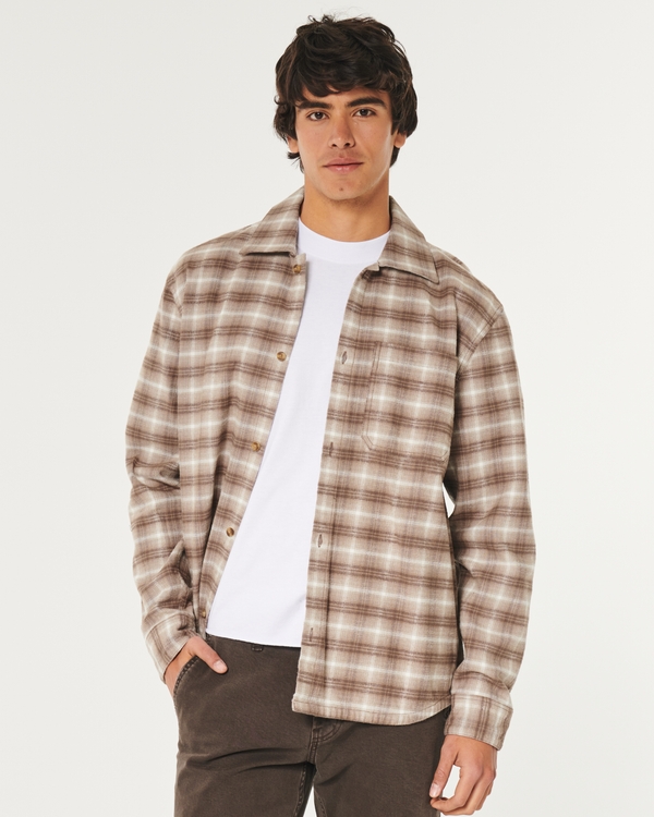 hollister mens flannel shirts