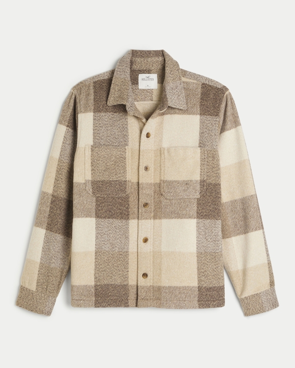 Hollister deals plaid jacket