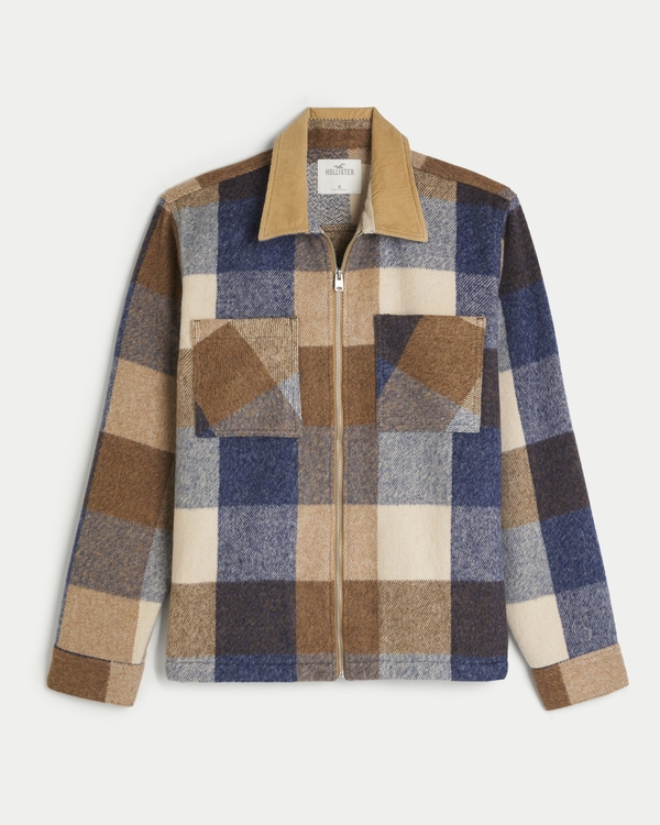 Hollister shop plaid jacket