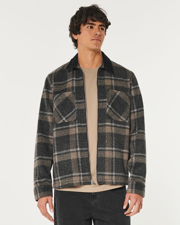 Hollister on sale plaid jacket