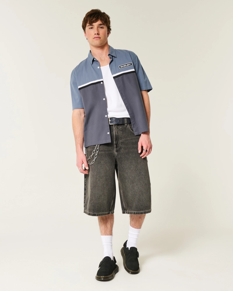 Boxy Shelby Graphic Workwear Shirt