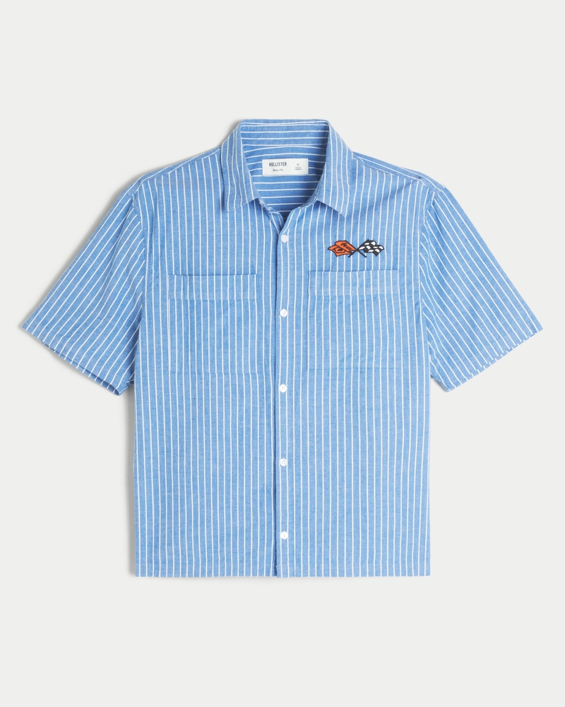 Boxy Short-Sleeve Chevrolet Corvette Graphic Shirt