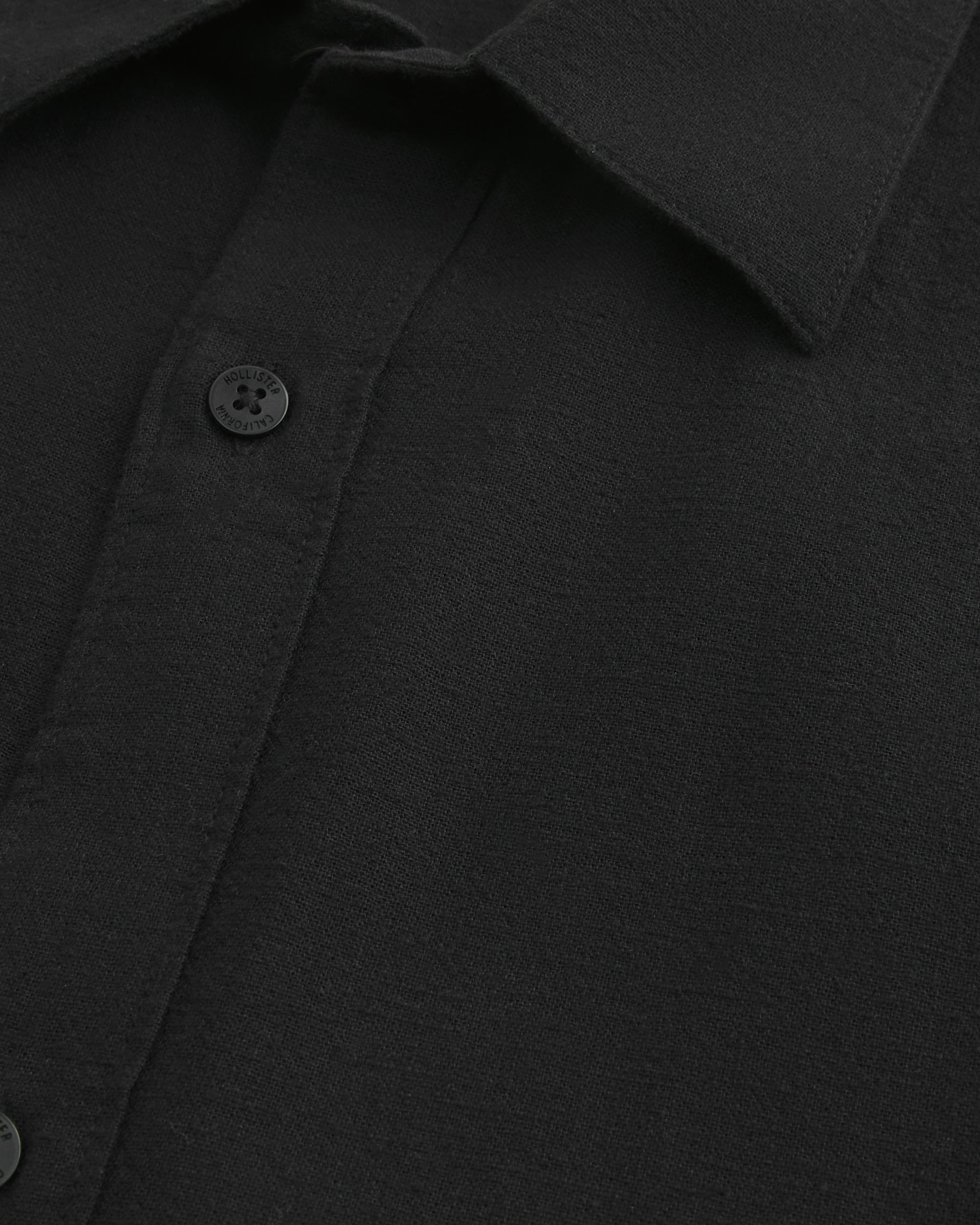 Linen-Blend Button-Through Shirt