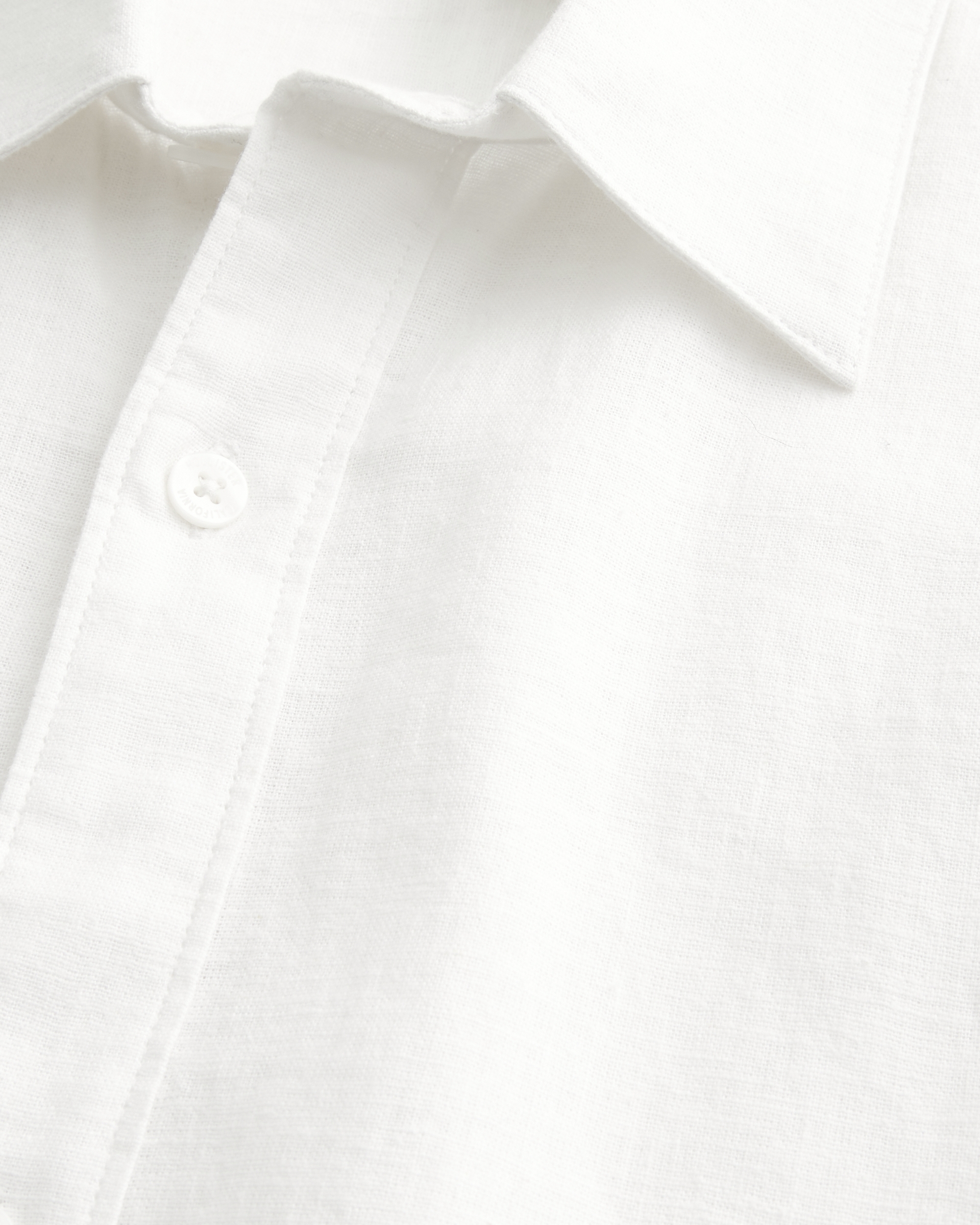 トップス herlipto Linen-Blend Easy Shirt White Linen-Blend