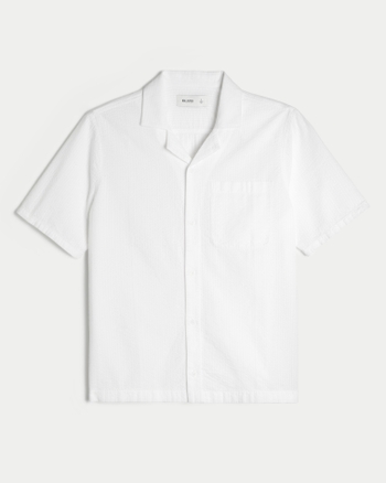 Men's Short-Sleeve Seersucker Shirt | Men's Tops