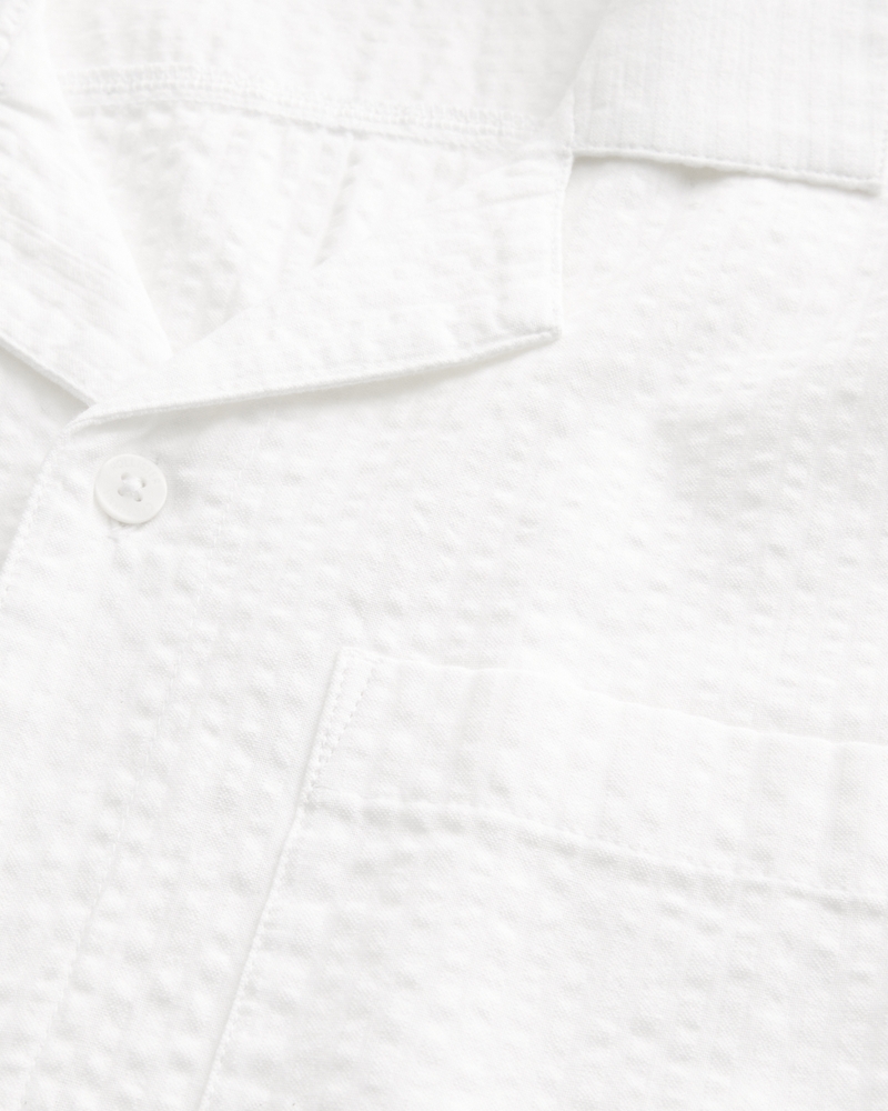 Short-Sleeve Seersucker Shirt