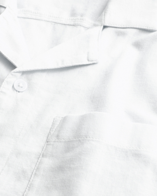 Relaxed Short-Sleeve Button-Through Shirt