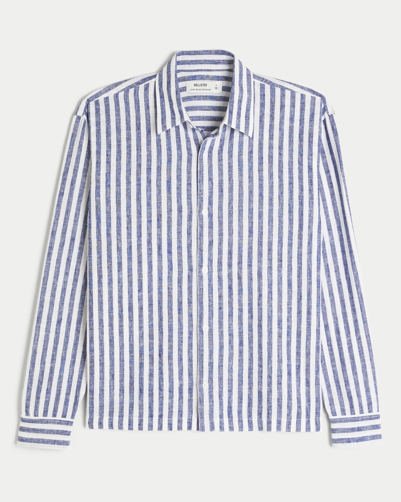 Relaxed Linen-Blend Shirt