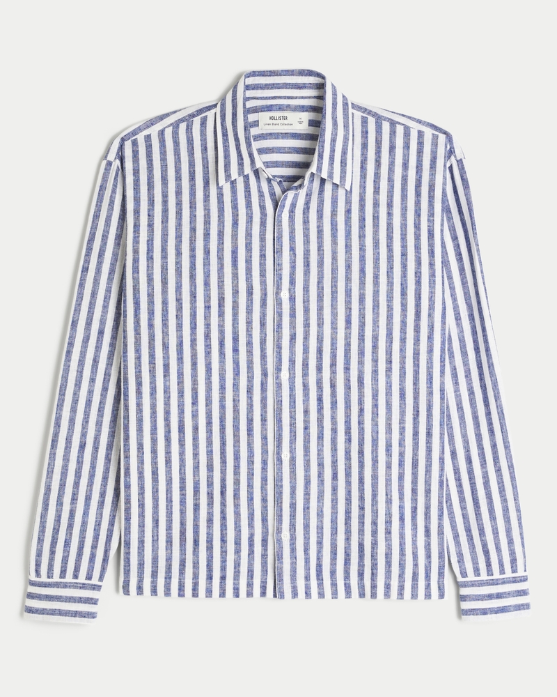 Relaxed Linen-Blend Shirt