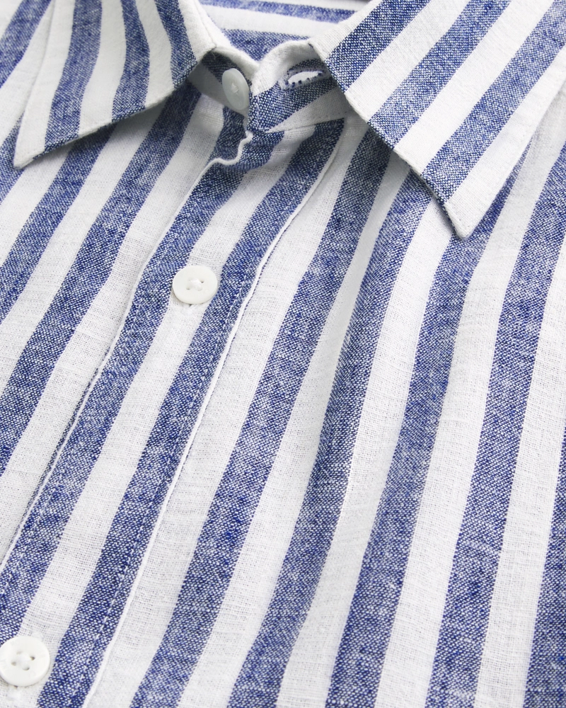 Relaxed Linen-Blend Shirt