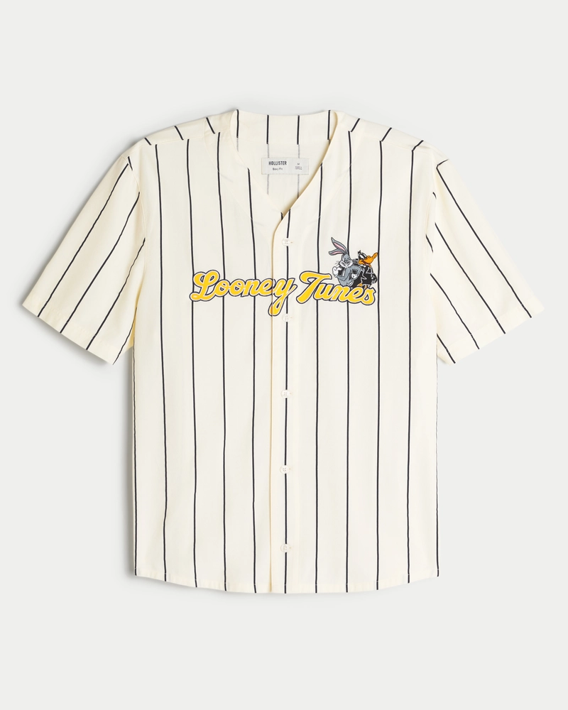 Boxy Looney Tunes Graphic Baseball Jersey