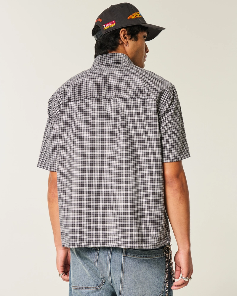 Boxy Short-Sleeve Snake Graphic Shirt