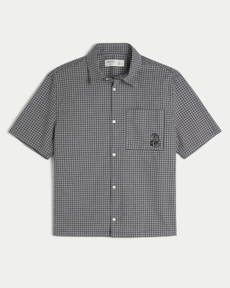 Boxy Short-Sleeve Snake Graphic Shirt