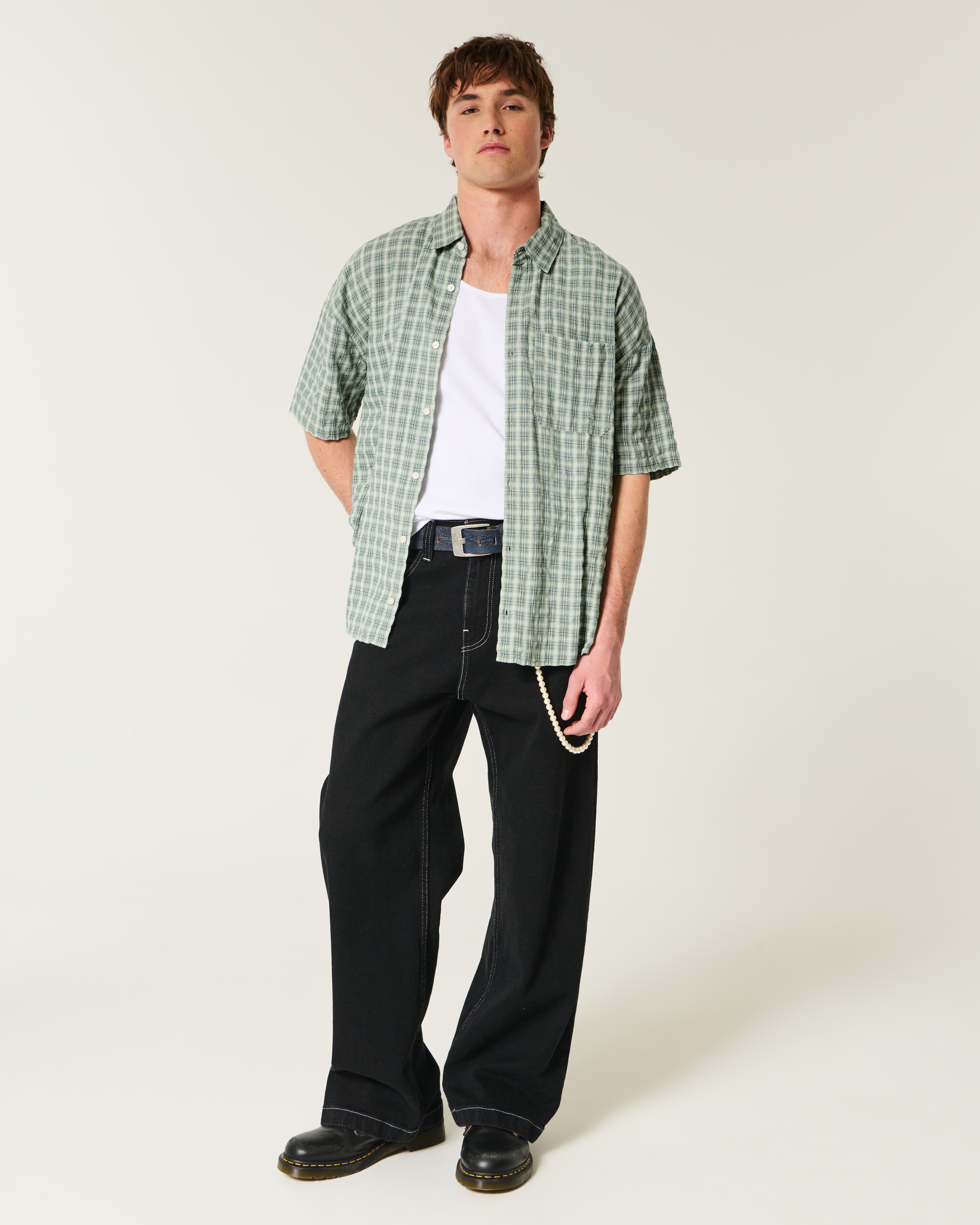 Men's Baggy Short-Sleeve Shirt | Men's Clearance