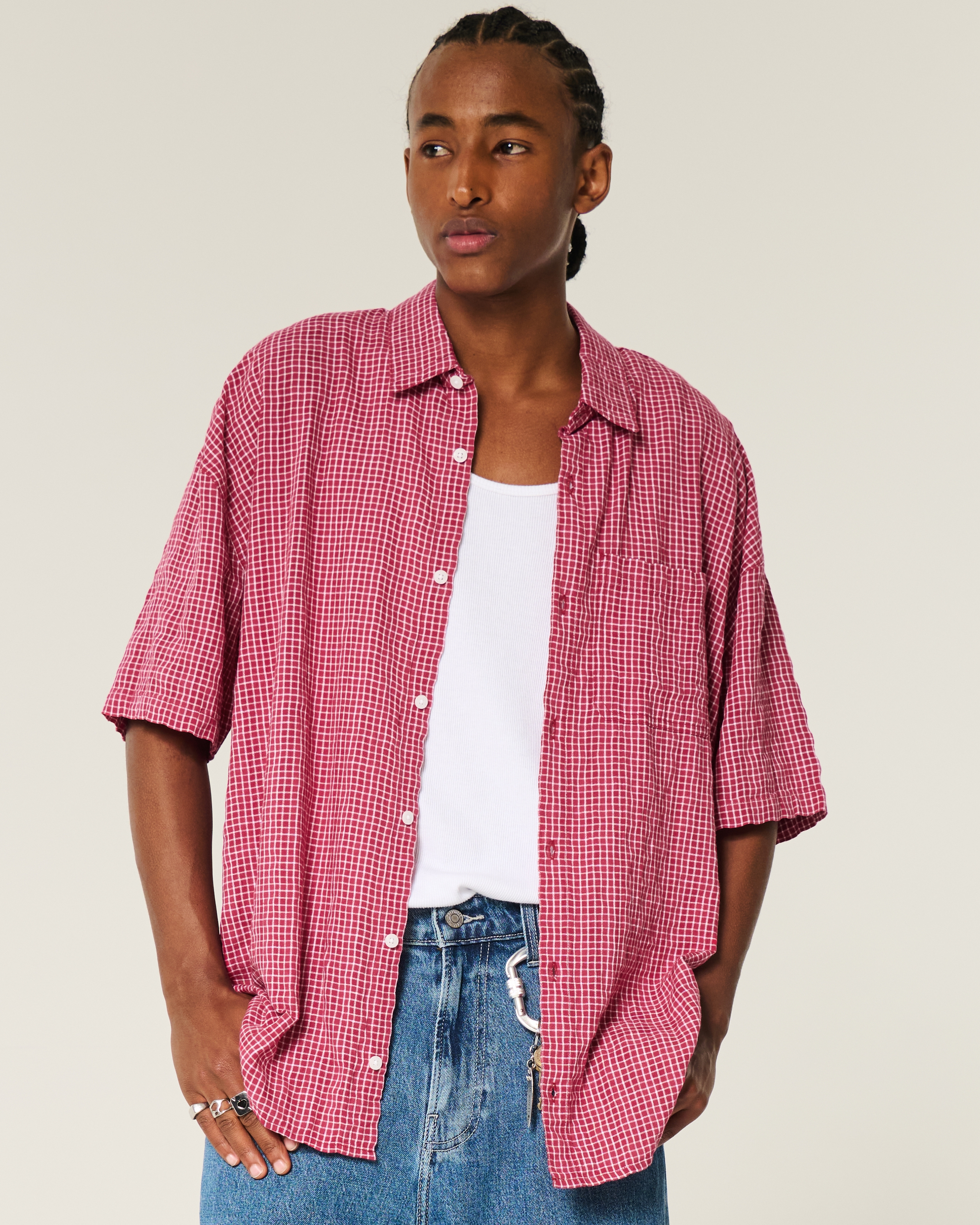 Baggy Short-Sleeve Shirt