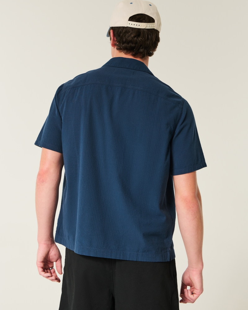 Short-Sleeve Seersucker Pocket Shirt