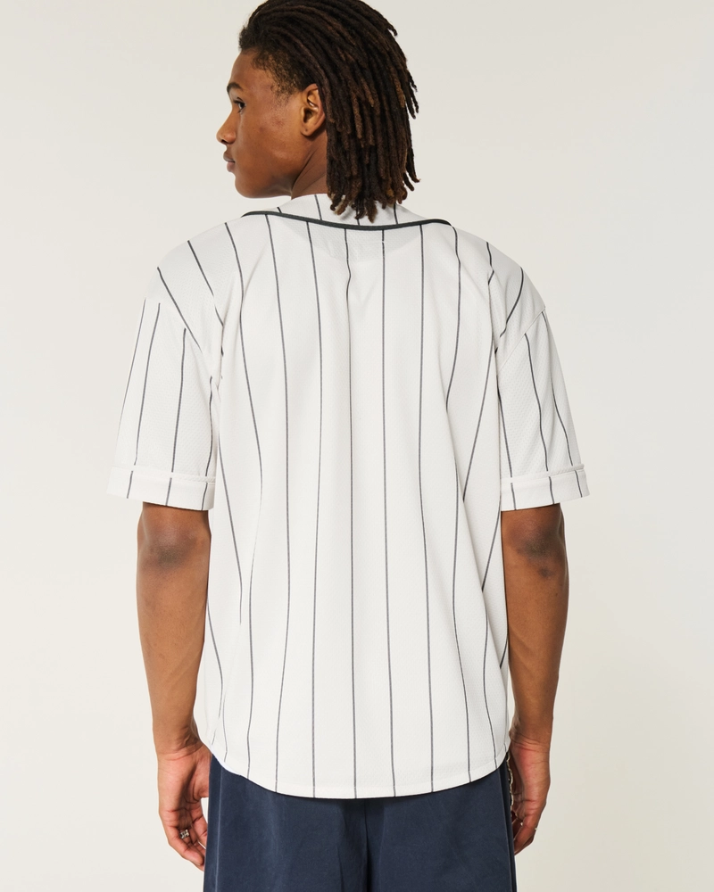 Boxy Montauk Graphic Baseball Jersey