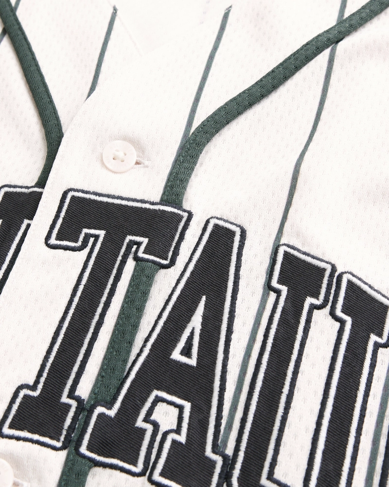 Boxy Montauk Graphic Baseball Jersey