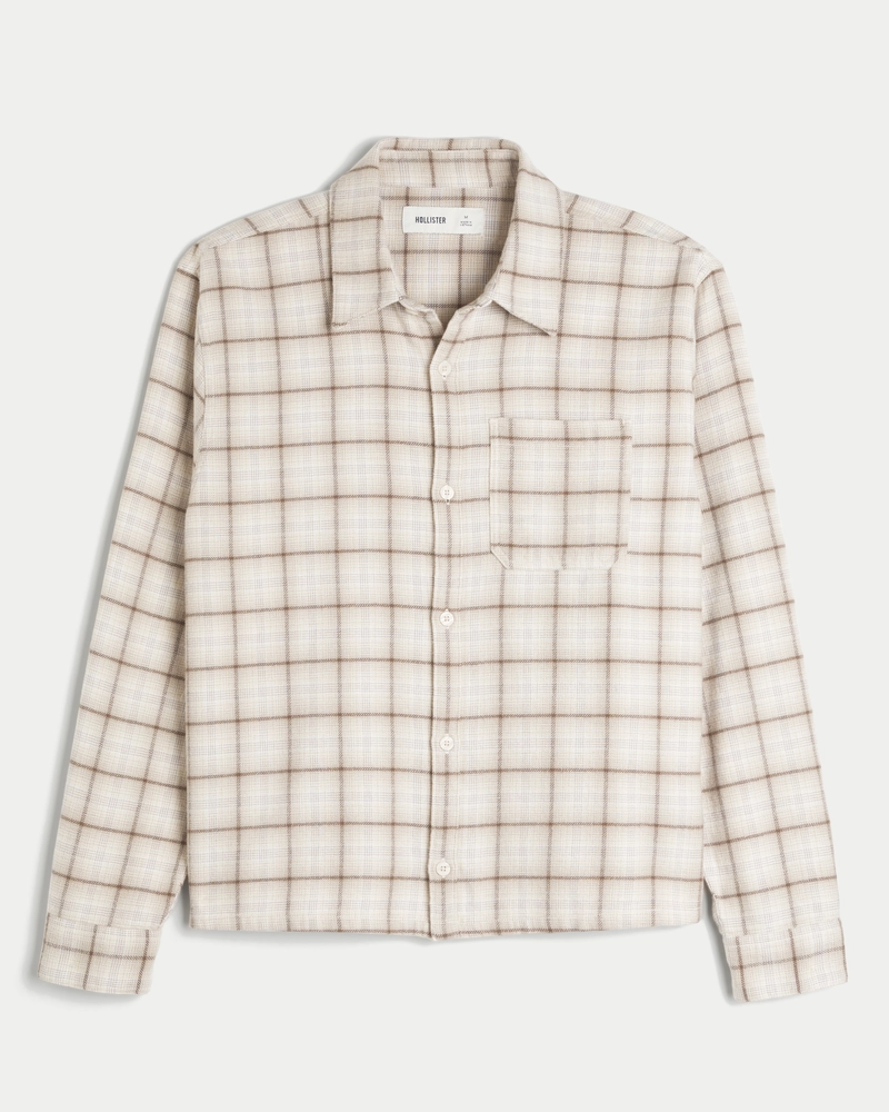 Flannel Button-Through Overshirt