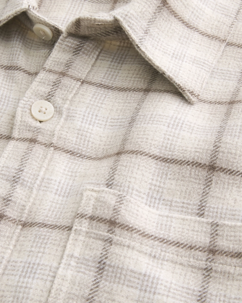 Flannel Button-Through Overshirt