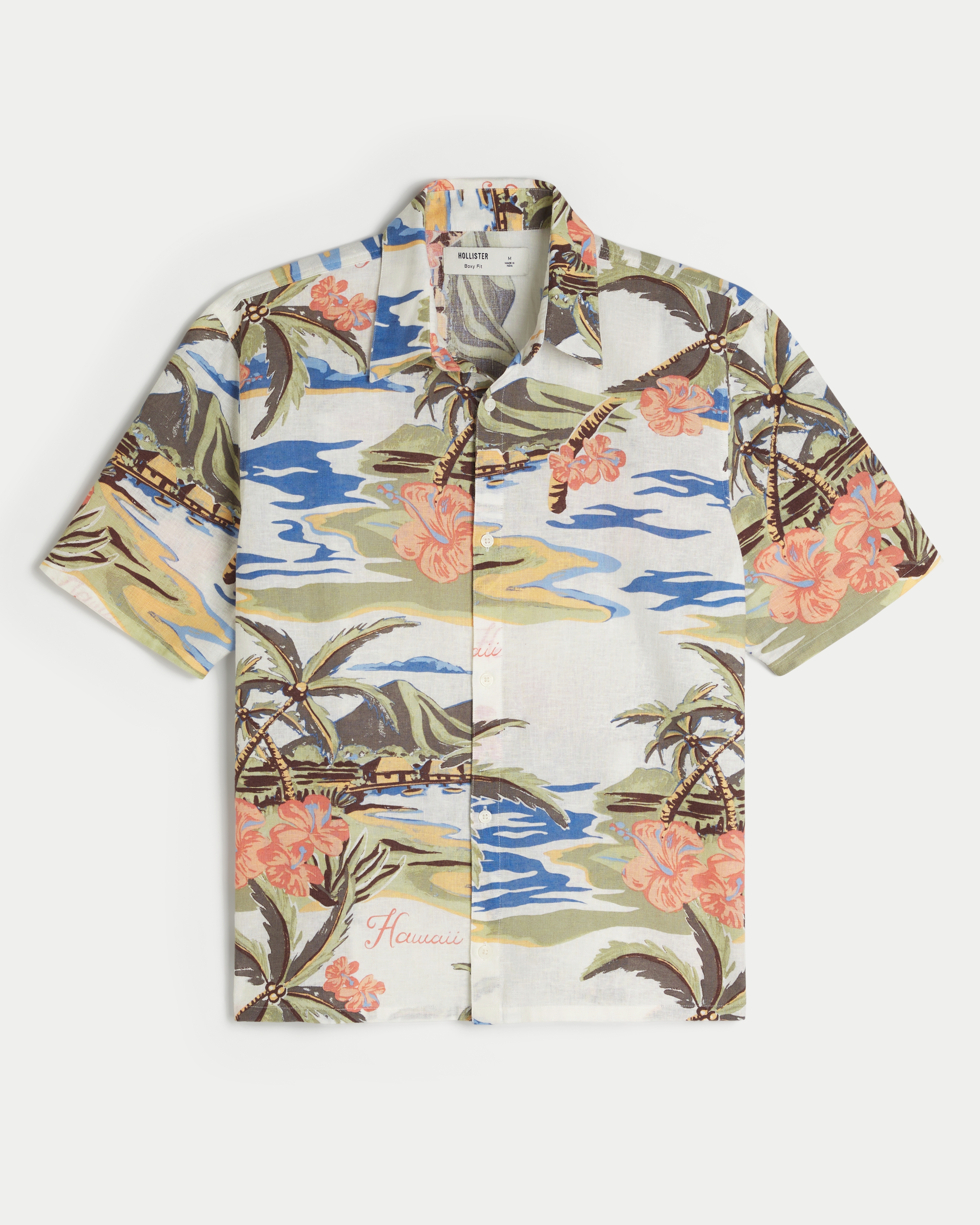 Button Up Hollister Hawaiian Shirt Hollister Hawaiian Button