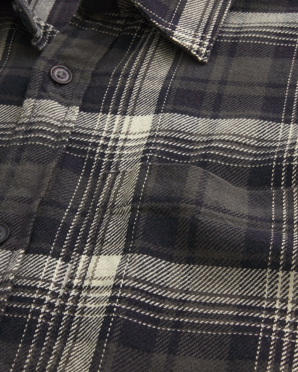 Boxy Flannel Shirt
