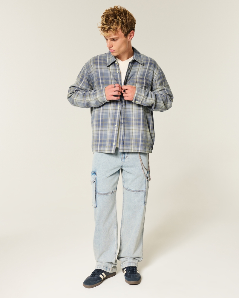 Boxy Flannel Shirt