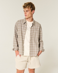 Boxy Flannel Shirt
