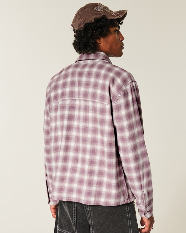 Boxy Flannel Shirt