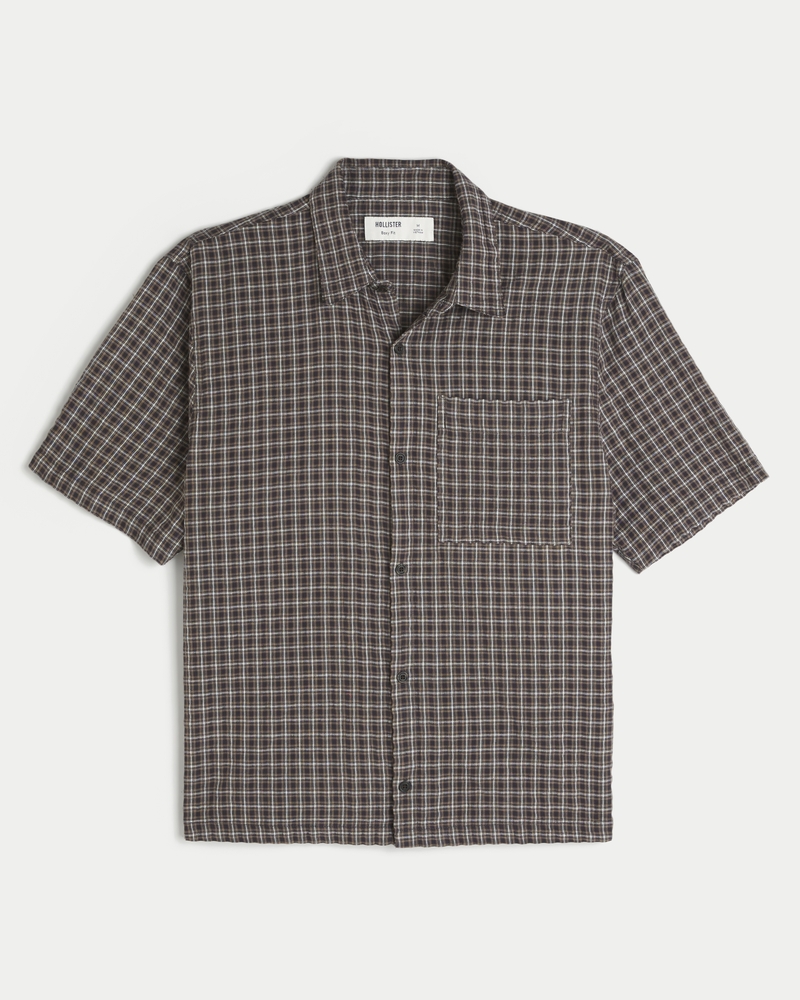 Boxy Short-Sleeve Pocket Shirt