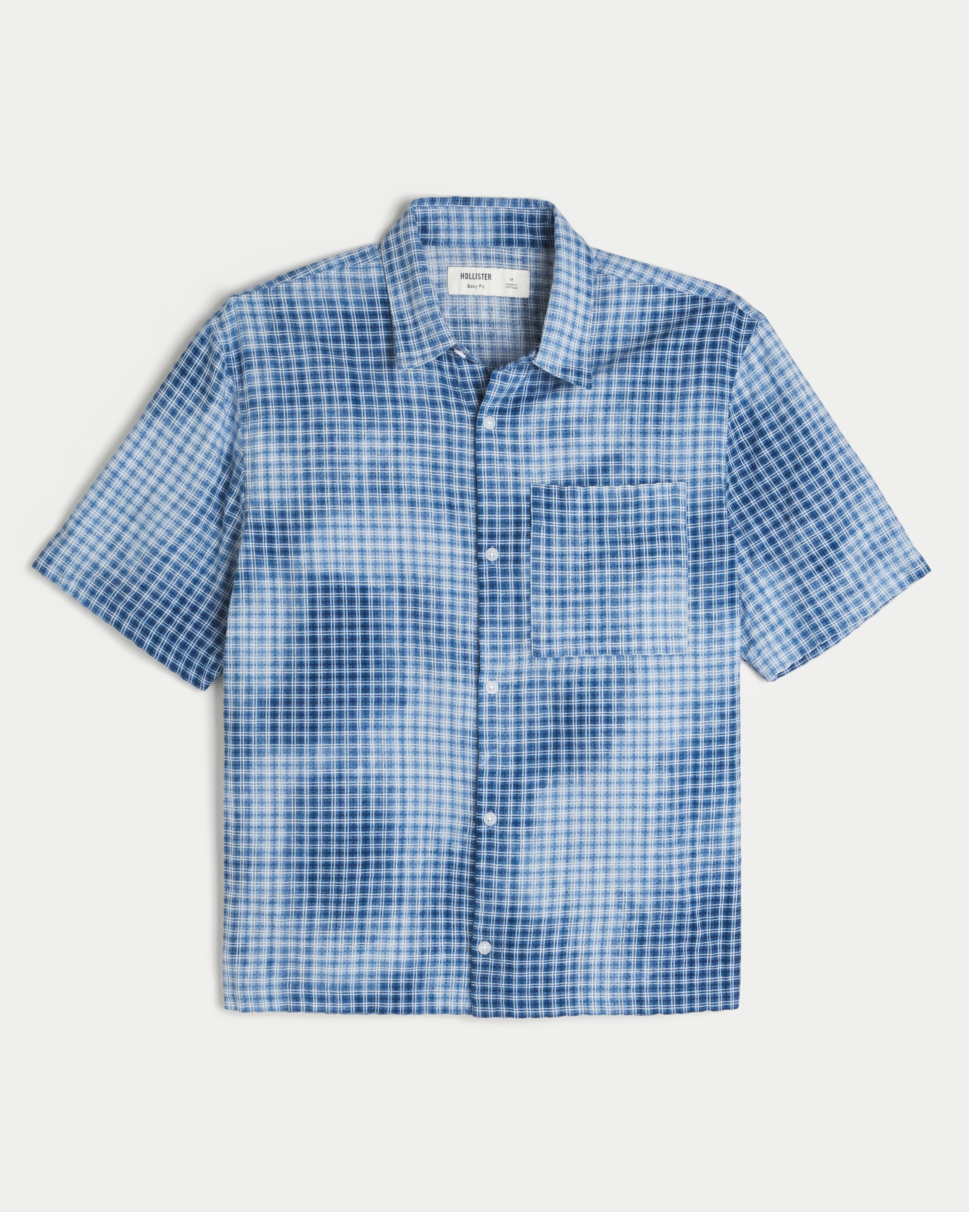 Boxy Short-Sleeve Pocket Shirt