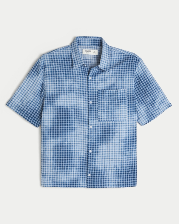 Boxy Short-Sleeve Pocket Shirt