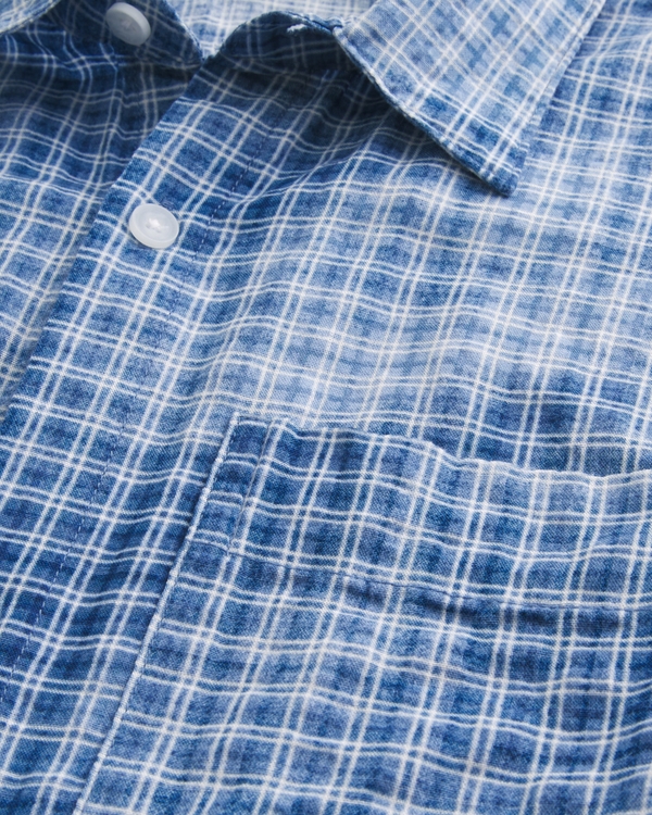 Boxy Short-Sleeve Pocket Shirt