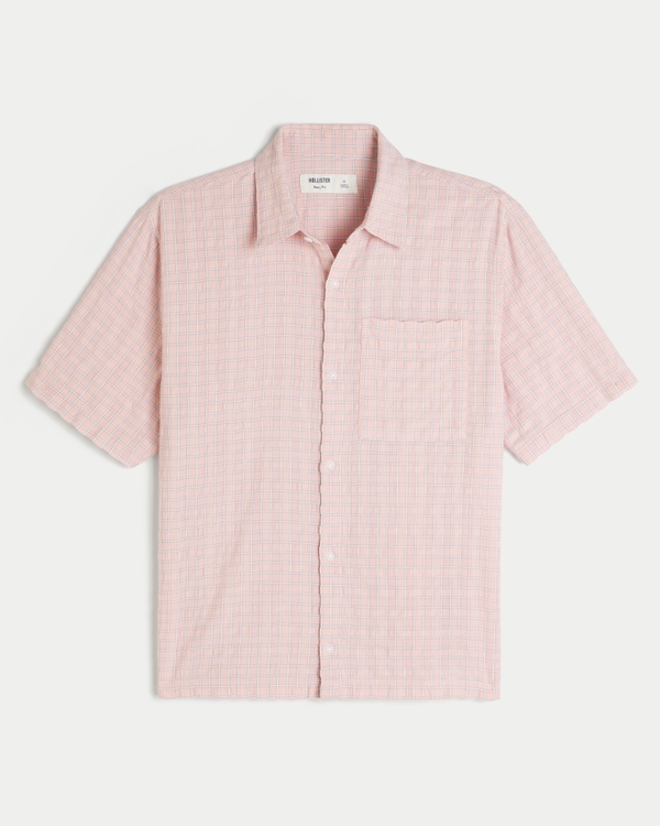 Boxy Short-Sleeve Pocket Shirt