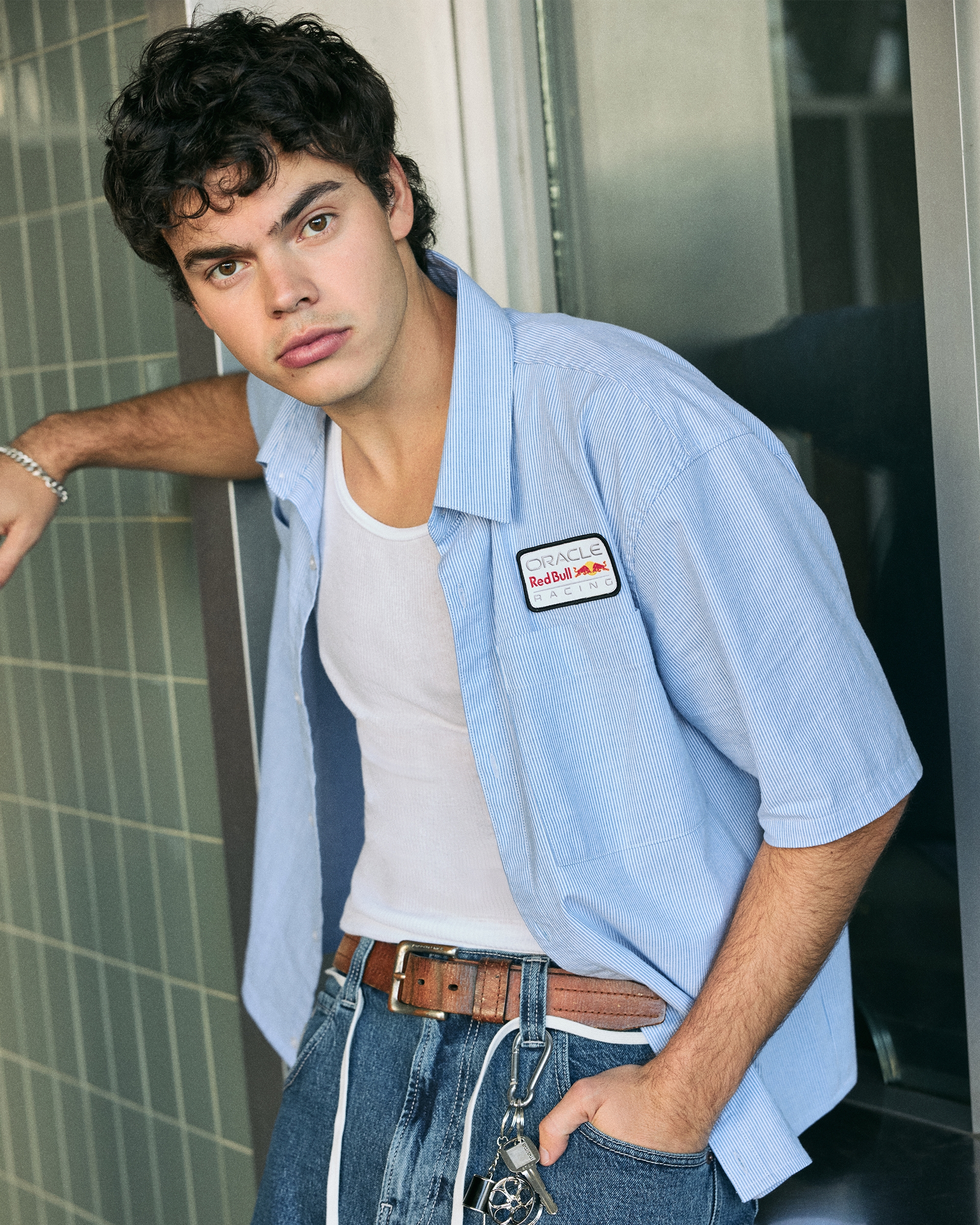 Boxy Oracle Red Bull Racing Graphic Workwear Shirt