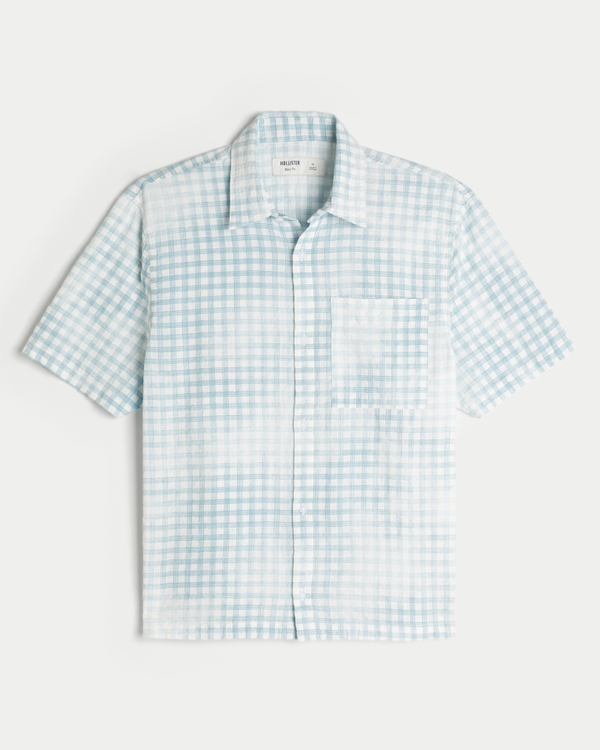 Boxy Short-Sleeve Pocket Shirt