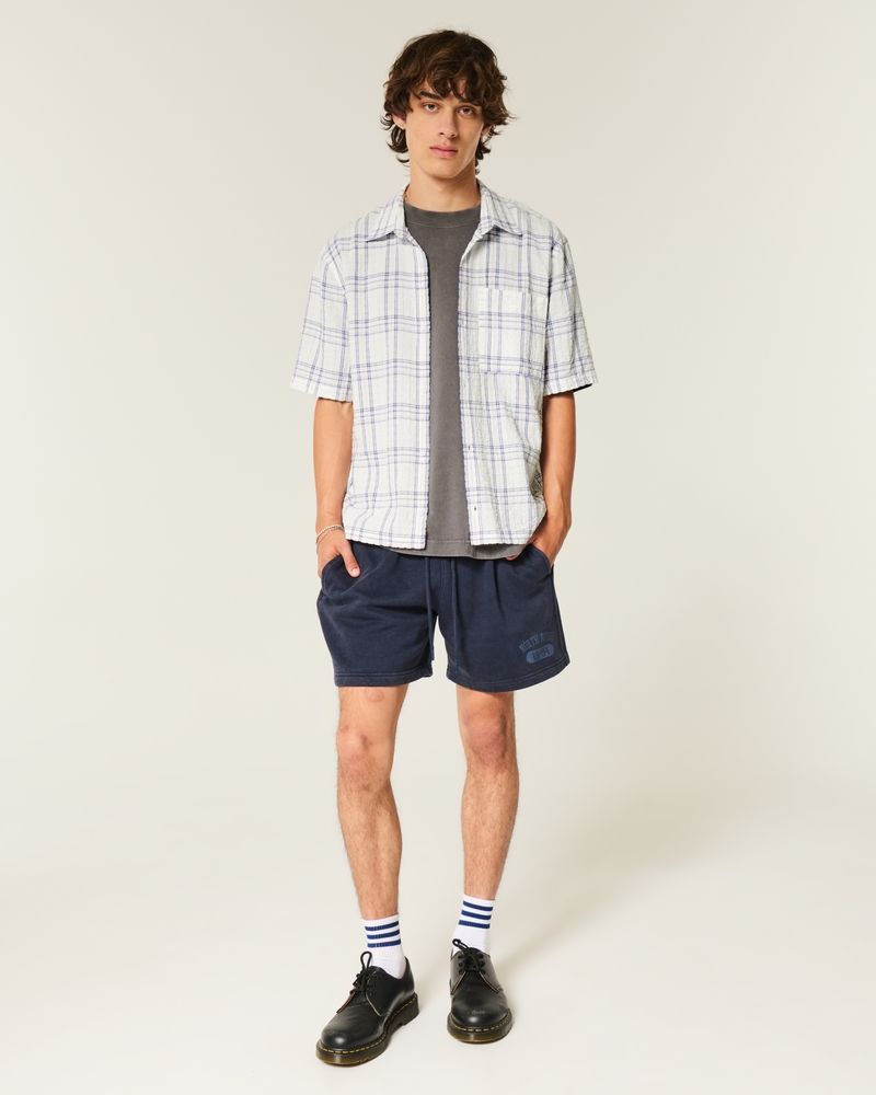 Boxy Short-Sleeve Pocket Shirt