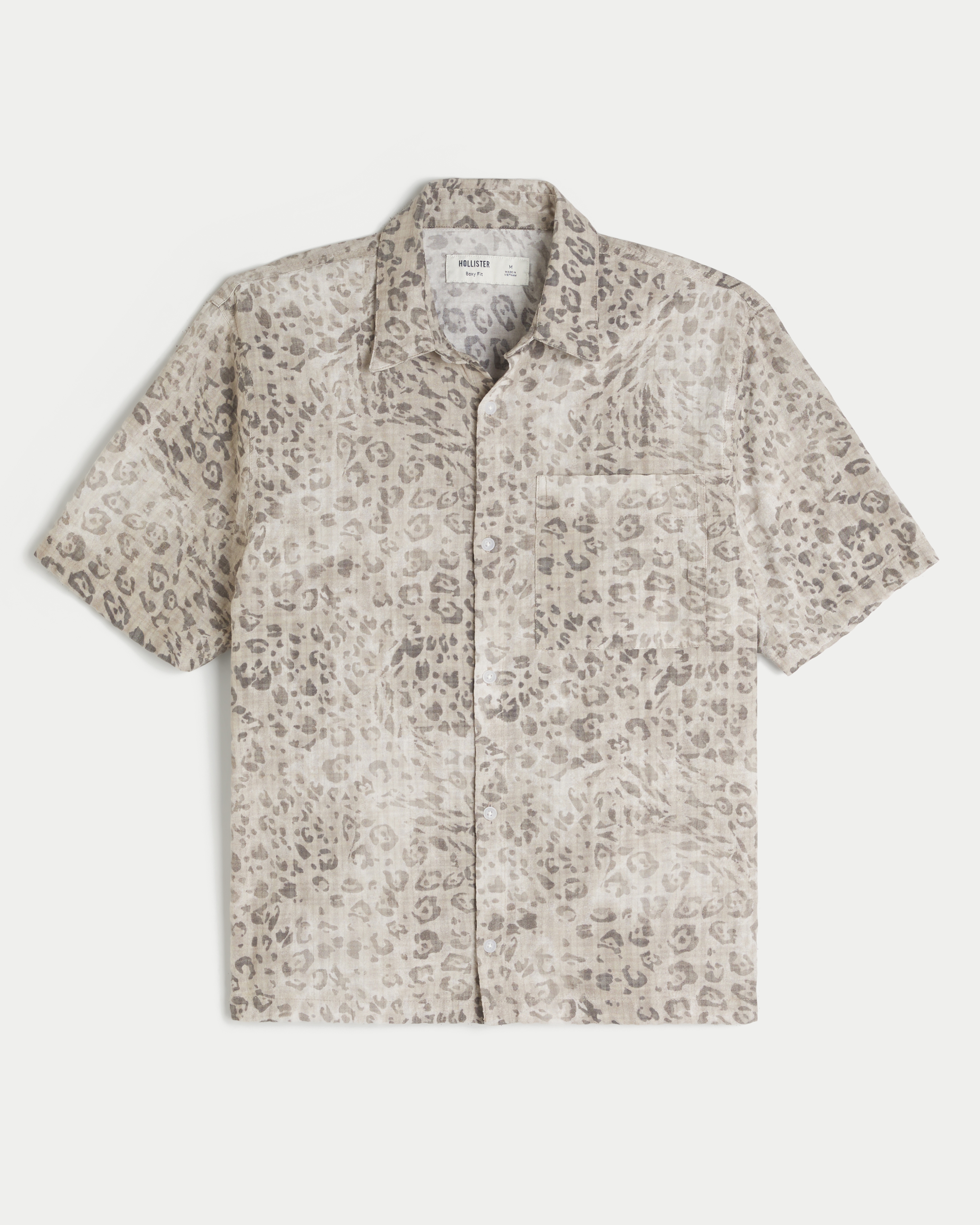 Boxy Short-Sleeve Pocket Shirt