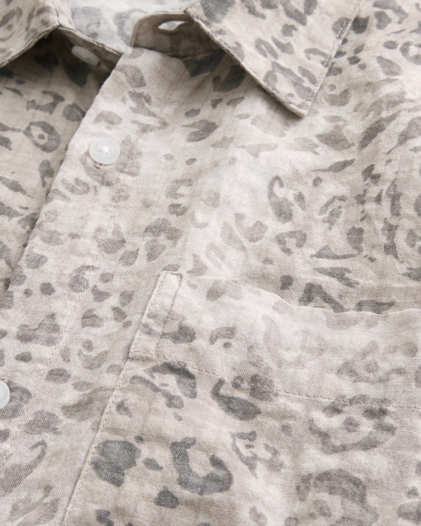 Boxy Short-Sleeve Pocket Shirt