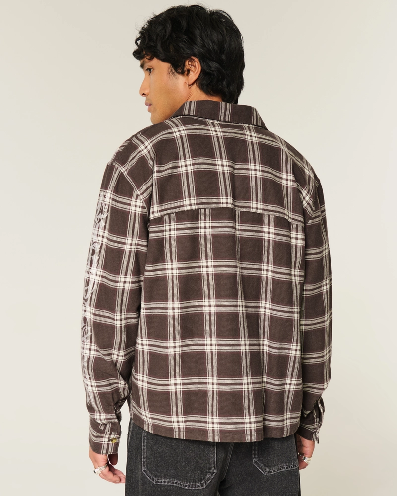 Graphic Flannel Shirt