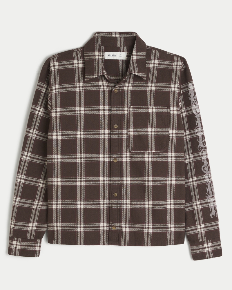 Graphic Flannel Shirt