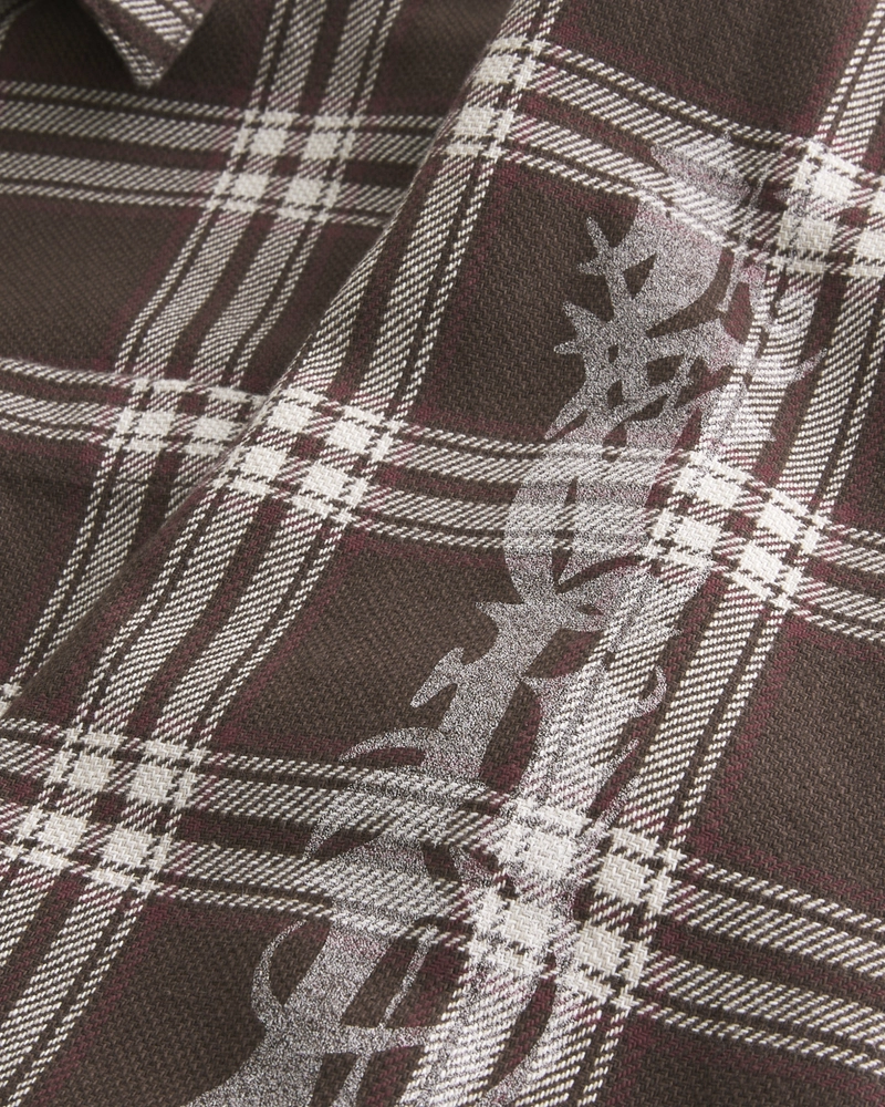 Graphic Flannel Shirt