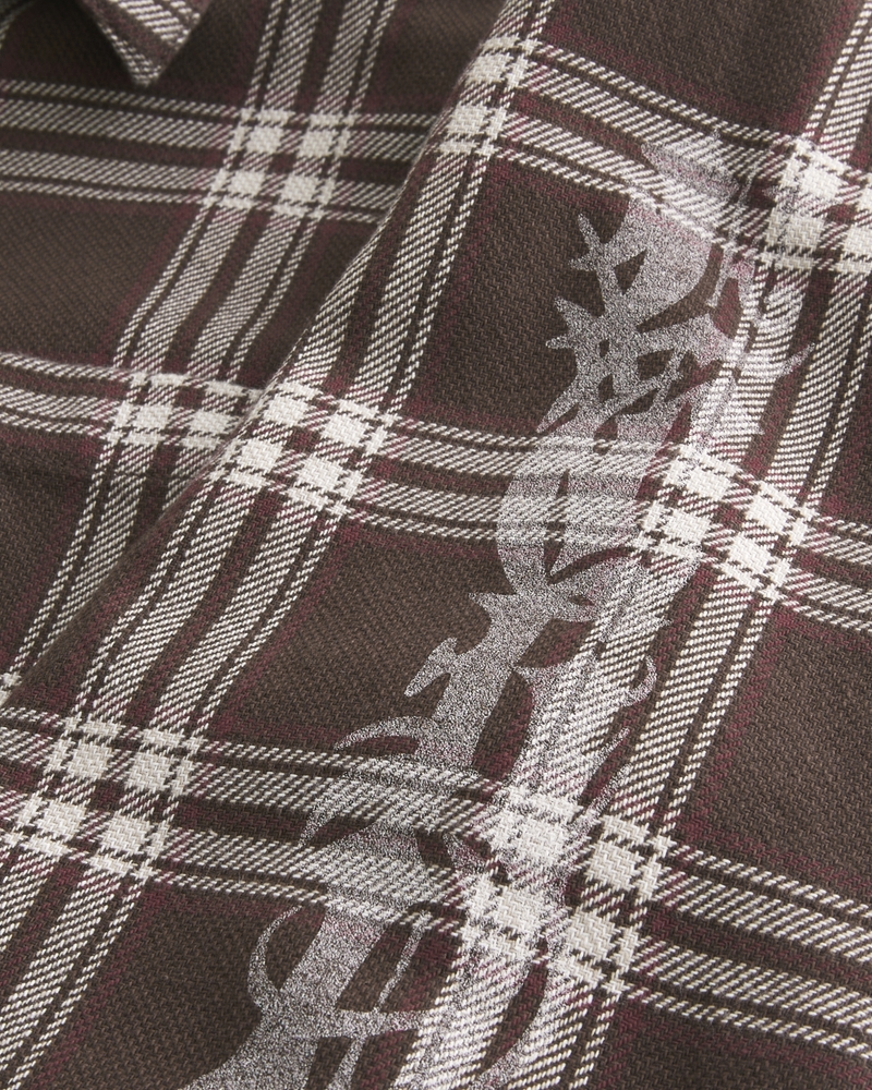 Graphic Flannel Shirt