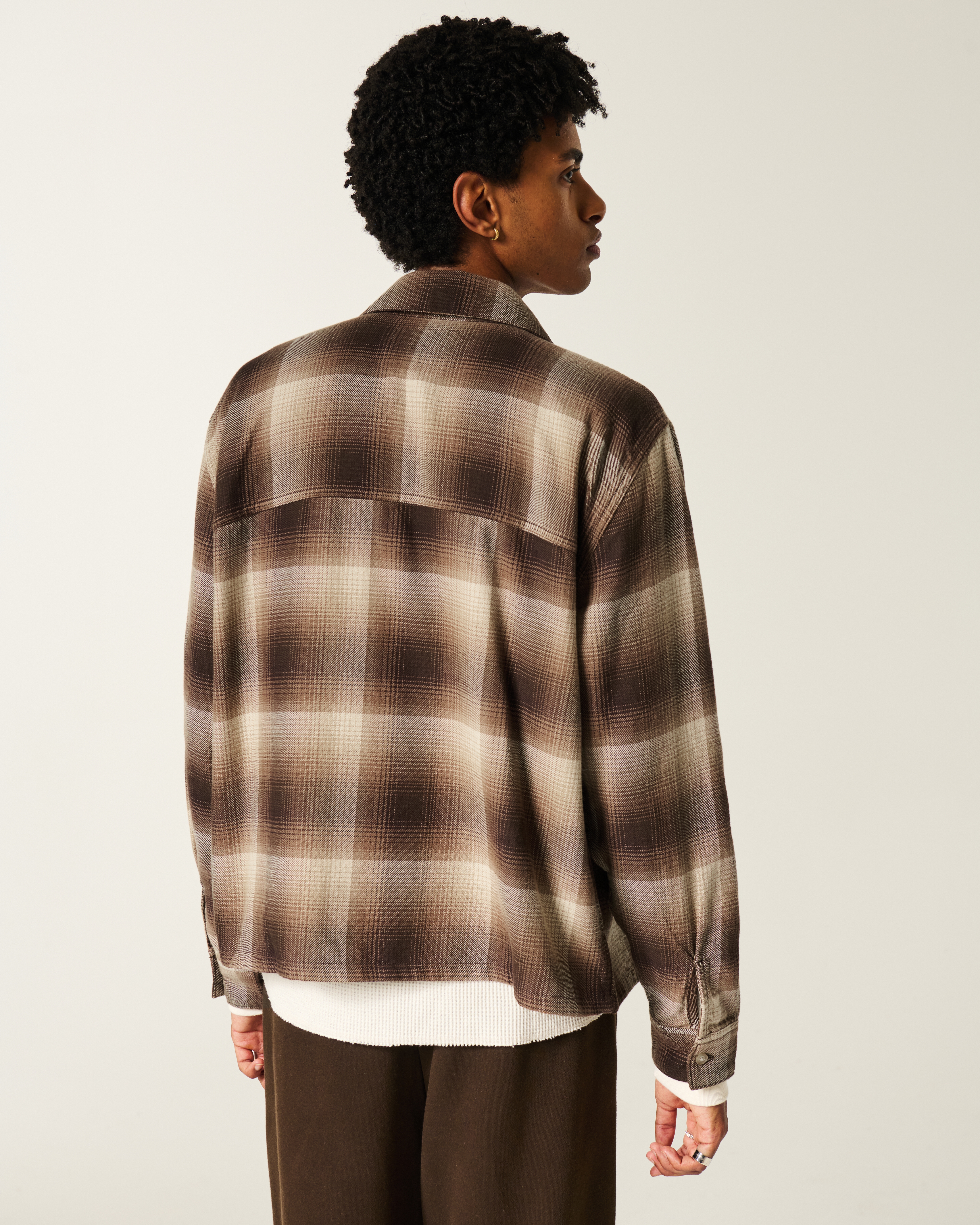 Boxy Flannel Shirt